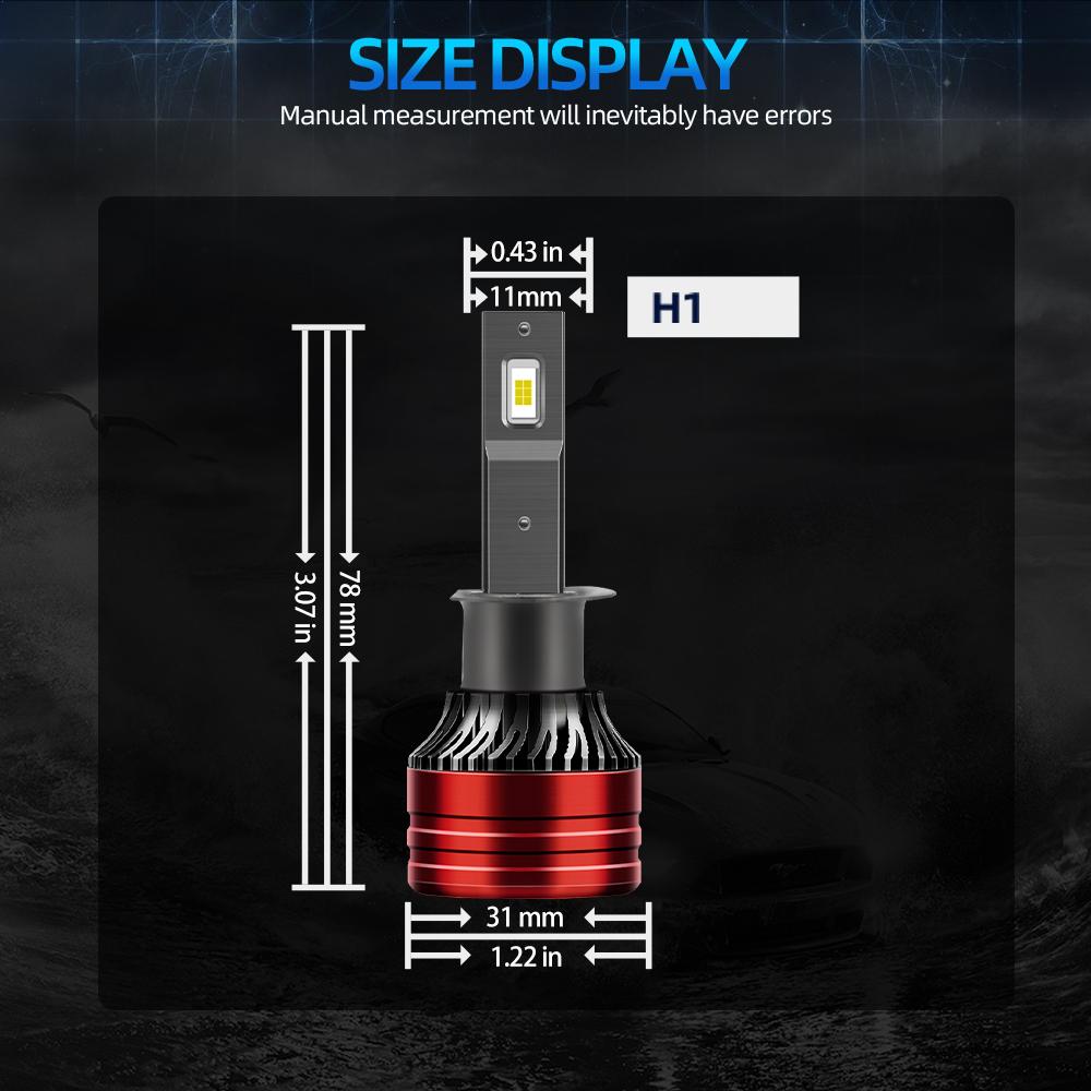 9005 9006 H1 H11 H7 880LED Headlight 9007 H4 H13 Hi/Lo Beam Bulb 400% Brighter LED Conversion Kit 6000K White Light Bulbs