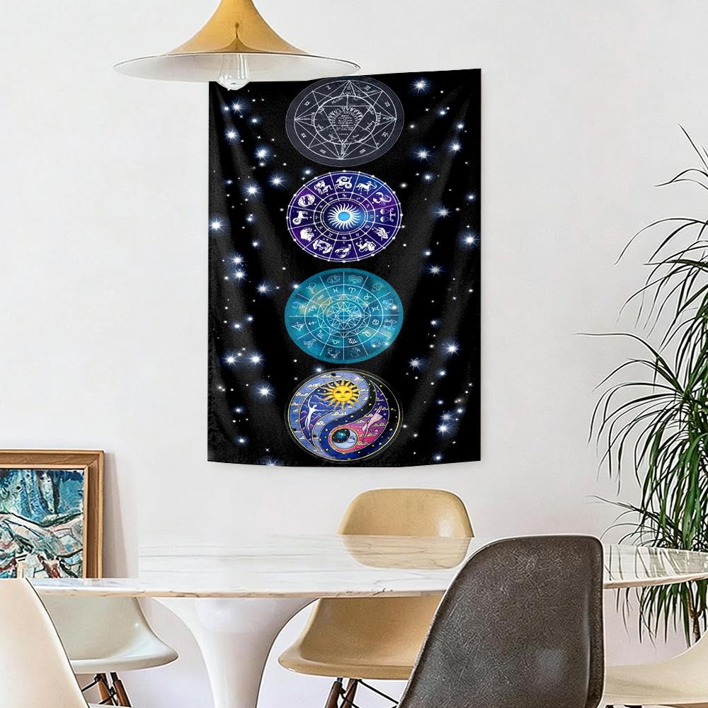 Yingyang Wall Decor Tapestry Art For Pet Memorial Birthdaywedding Party Backdrop Family Gift