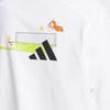 Adidas Sports Lifestyle Series Minimalist Breathable Round Neck Fashion Short Sleeve T-Shirt Unisex Tops White JZ3266