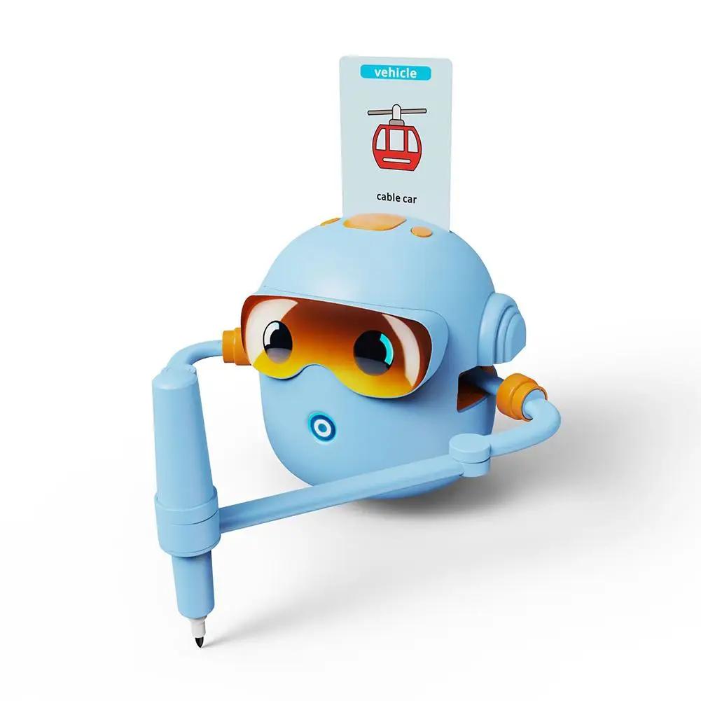Intelligent Drawing Robot Automatic Enlightenment Intelligent Drawing Robot Teaching Aid Educational Early Childhood Machine Toy синий