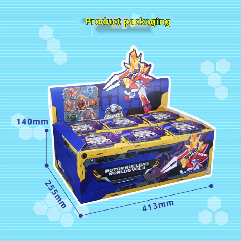 Motor Nuclear Worlds Combat Assemble Blind Box V1 Building Block Man Q Edition Aobing Mech Model Toy Children'S Gift Ornament