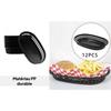 Oval Raceway Basket Large Plastic Food Tray for Parties Deli Sandwiches Fries Serving Set of