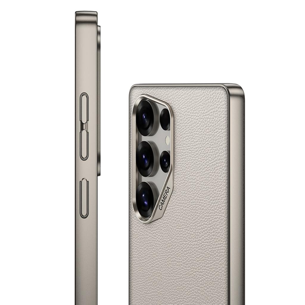 Suitable for Samsung S25Ultra Mobile Phone Case Carbon Fiber Leather Mobile Phone Case S25u Matte Advanced Sense Protection Case