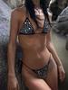 2026 Halter Metallic Sequins Bikini Women Swimsuit Female Swimwear Two Pieces Bikini Set Bather Bathing Suit Swim Lady Beachwear