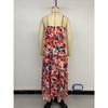 Women's Casual Vacation A-sling Suspender Floral Printed Dress