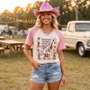 Women's Casual V-Neck Short Sleeve Letter Graphic T-Shirt