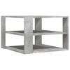 Coffee Table Concrete Grey 58 x 58 x 40 cm Particleboard