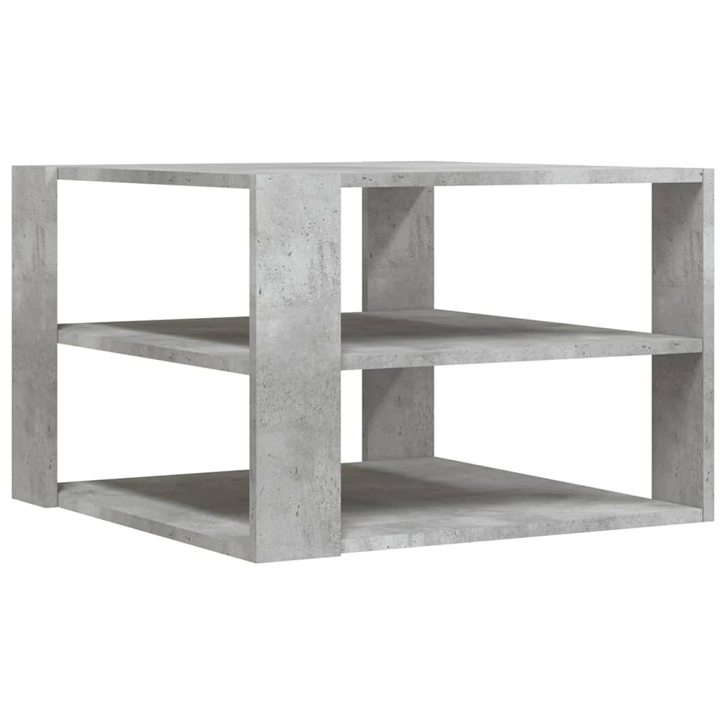 Coffee Table Concrete Grey 58 x 58 x 40 cm Particleboard