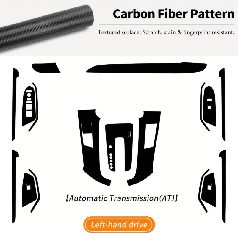 För Honda CR-V 2017- Bilens Mittkonsol PVC Kolfiber Skyddsfilm Reptålig Reparationsfilm Bilinteriörtillbehör