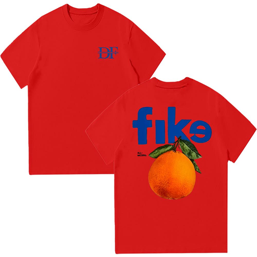 Dominic Fike Orange T-shirt Dominic Fike Merch Women Men Fashion Casual Cotton Short Sleeve Tee Trendy Creative Graphic T Shirts