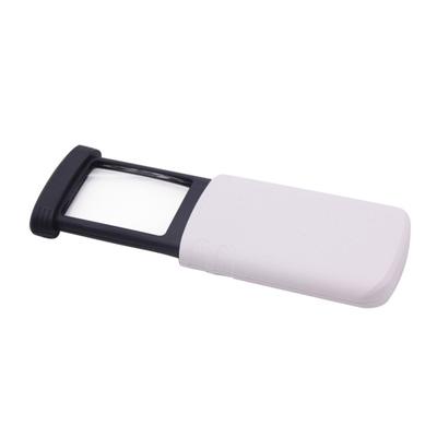 Magnifying Glass with LED Light Pull-Out Portable Magnifier Elderly Reading Pocket Loupe