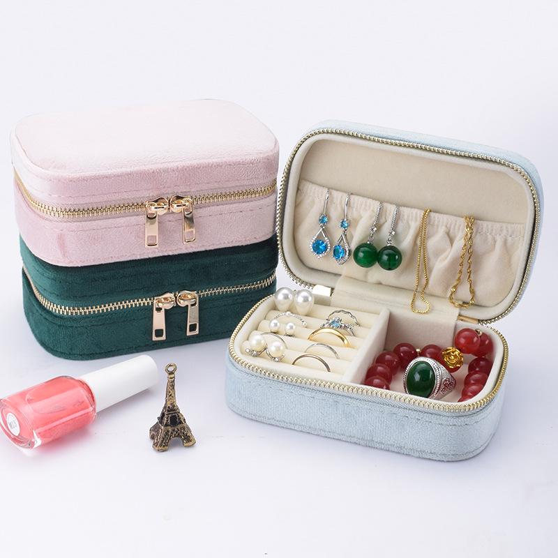 2025 Portable Velvet Jewelry Storage and Ring Box