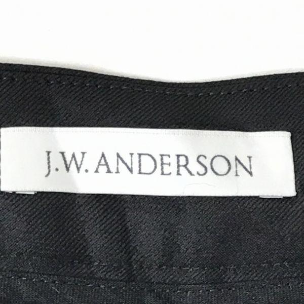 J.W.ANDERSON Made in UK 100% Wool Cropped Wide Pants Black Women’s M/UK6 Inseam 50cm(USED)
