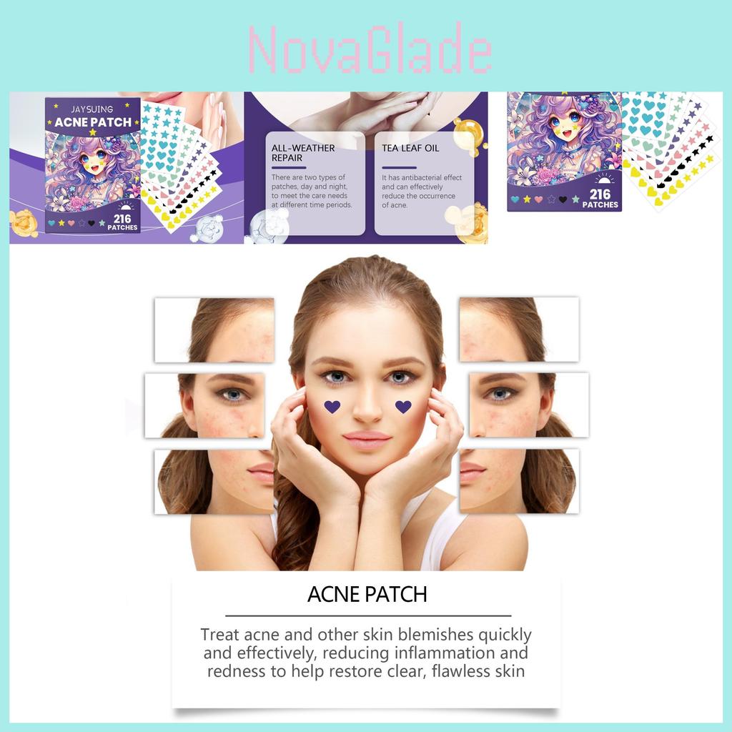 Jaysuing Colorful Acne Patches For Flawless Skin Smooth Comfort And Effective Coverage