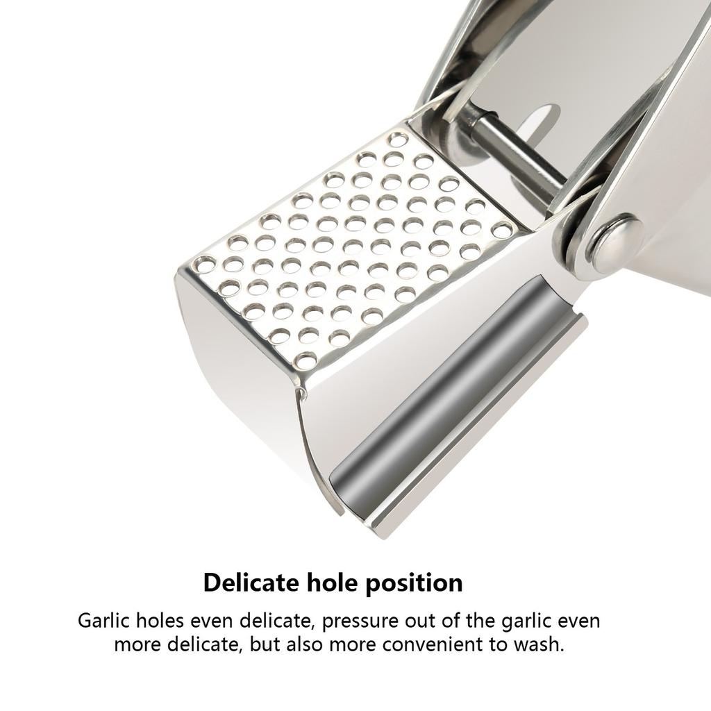 Highly  Garlic Press Stainless Steel Garlic Press For Chef Cooking With Garlic Peeler Set