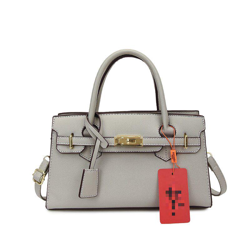 2025 Korean Style Large Capacity Textured Platinum Handbag - Versatile Women's Shoulder Crossbody Bag