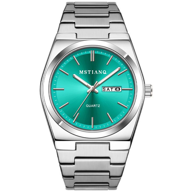 Fashion Thin Men'S Watch Quartz Watch Steel Belt Calendar Business High Value Watch Men