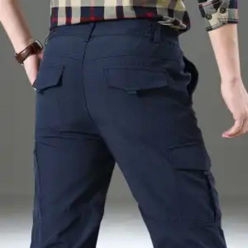 Pánské jarní a podzimní outdoorové turistické kalhoty Rychleschnoucí kombinézy Rovné volné kalhoty