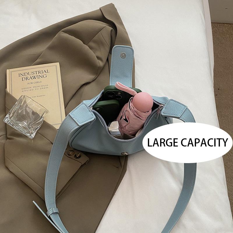 Fashion Solid Women's Shoulder Bag Artificial Leather Square Underarm Bags Ladies Handbags For Daily Used and Gift