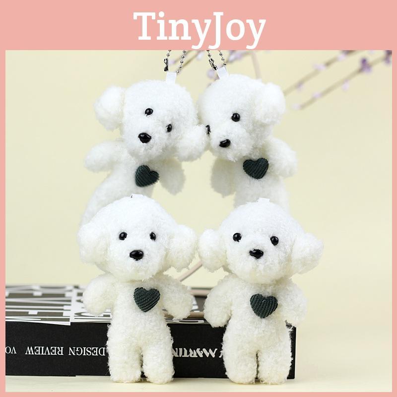 Adorable Small Teddy Dog Plush Toy Poodle Dog Keychain Bag Accessory Cute Puppy