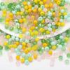 Multicolor Flat Bead Set: DIY Bracelet Spacer & Crystal Glass Beads In 4/6/8 Sizes
