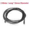 3 Meter X 16mm Drain Dredging Spring for Kitchen Toilet Sewer Blockage Tool Pipe Dredger Extension Spring for Cleaning Clogs