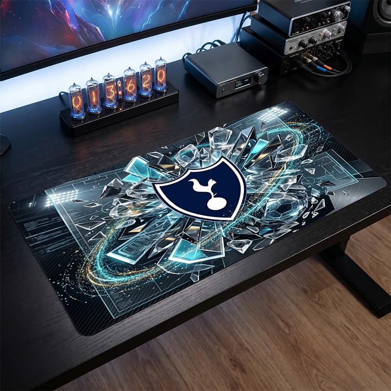 Tappetino per Mouse Grande Stampato Tottenham Hotspur, Tappetino Morbido in Gomma Antiscivolo per Scrivania da Gioco per Ufficio Laptop Computer Decorazione