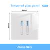White LED Indicator Light Switch Panel Glass Piano Key Self-reset Wall Switch socket,UK FR EU Universal USB Electrical Outlet