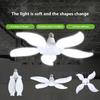 Socket Fan Light Original LED Garage Ceiling Lights Adjustable LED Lamp Head