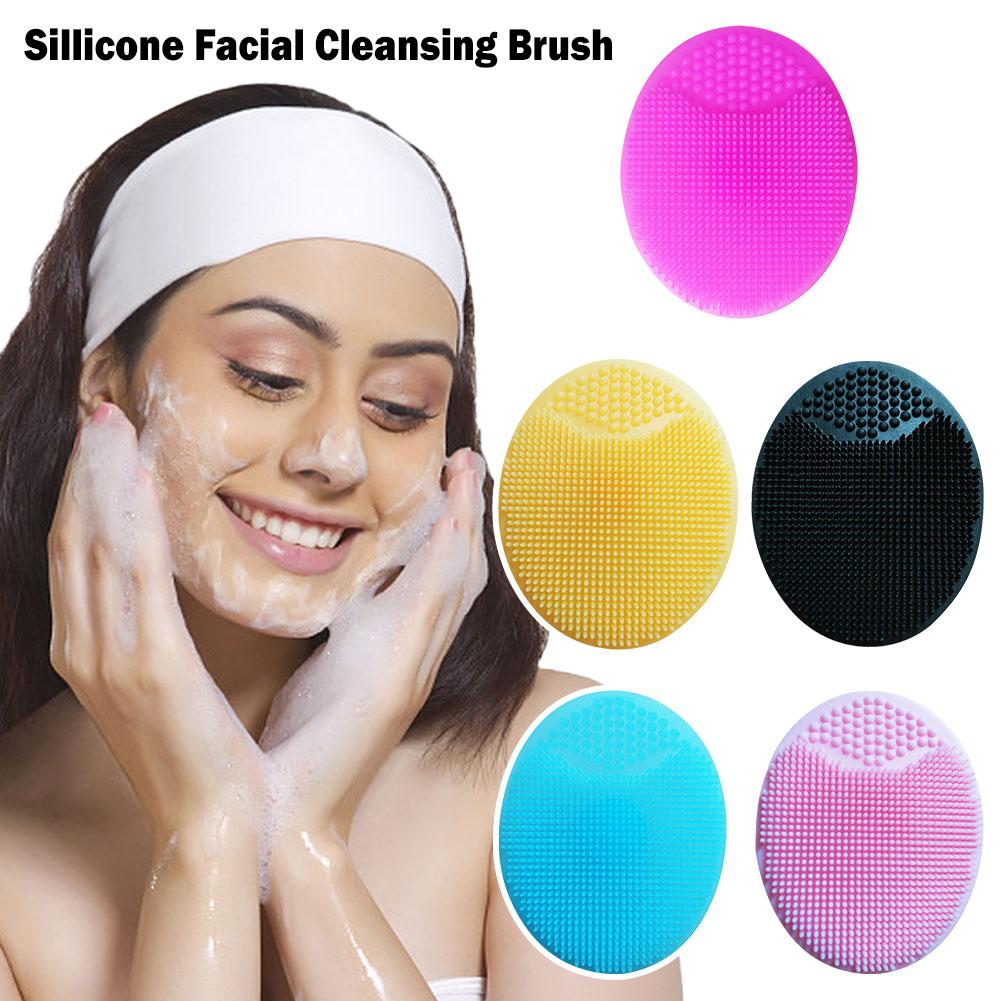 Soft Silicone Face Cleansing Brush Beauty Facial Washing Pad Exfoliating Blackhead Deep Cleaning Massage Brushes Face Care Tool