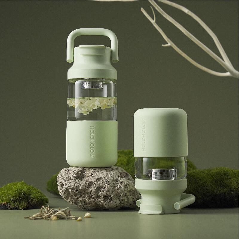 HOLOHOLO Tea Infuser Glass Bottle 450ml