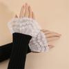 Breathable Wrist Covers With Lace Patterns Sheer Nails Art Photo Props Comfortable Sheer Sleeves