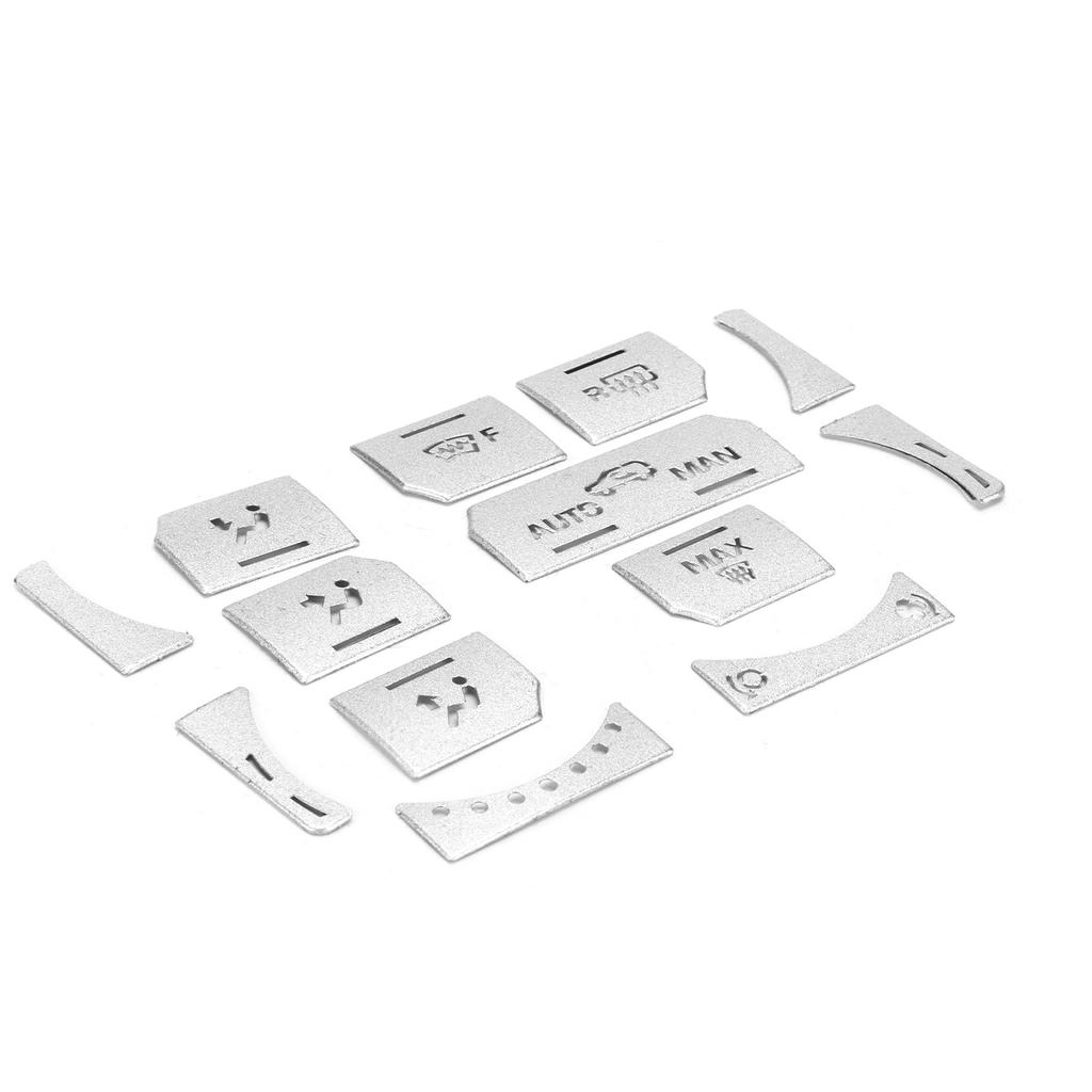 13pcs Set Air Condition Button Switch Cover Silver Replacement for Land Rover Range Rover Evoque 2012‑18