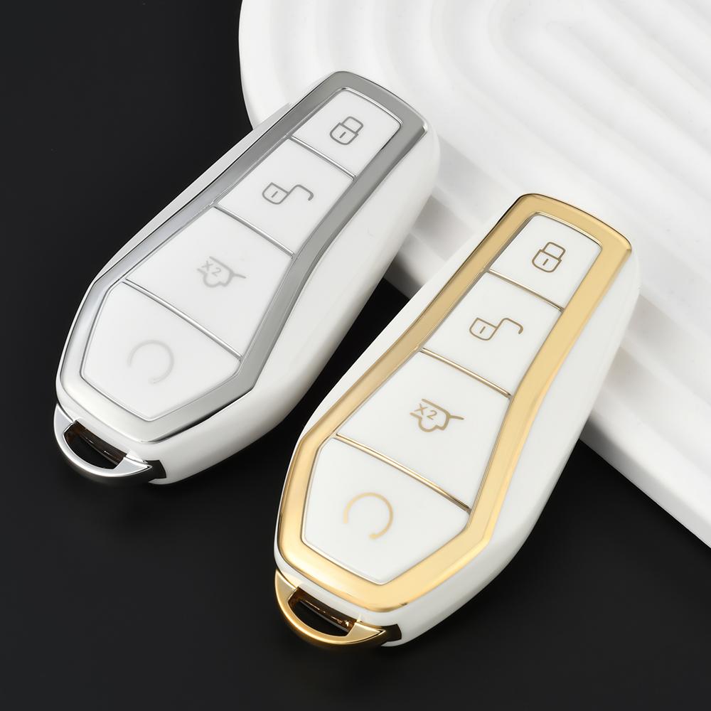 Car Key Case Remote Control Protective Cover for BYD ATTO3 TPU Key Fob Shell for BYD Song/Plus Dolphin Tang Dmi Han EV Qin Yuan