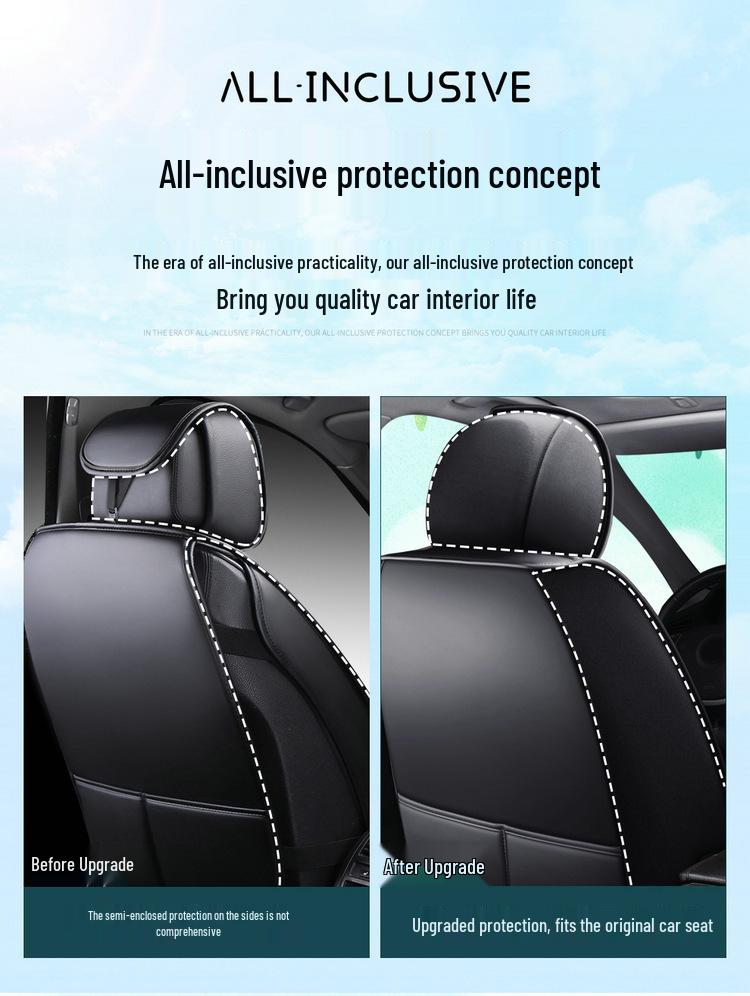 Seventh Gen Elantra Universal Naughty Bear Car Seat Cushion - Leather/Ice Silk, All-Season