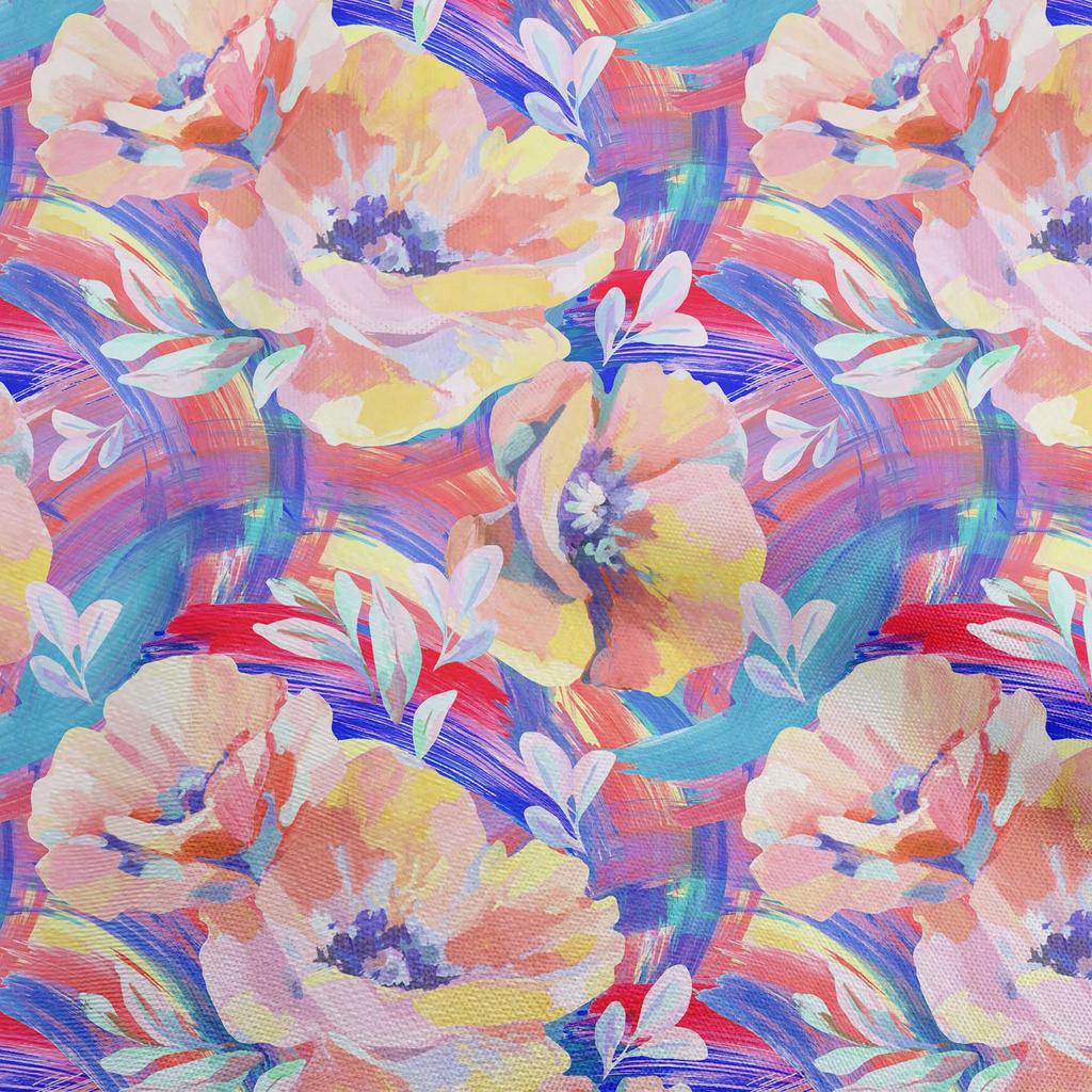 oneOone Bawełna Flex Ciemny Brzoskwiniowy Materiał Kwiatowy i Projekty Rękodzielnicze Dekoracyjny Materiał Drukowany na Metry 40 Calowy