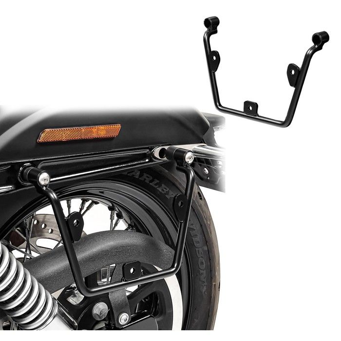 Set Écarteurs supports sacoches cavalières pour Harley Davidson Dyna 91-17 SH2