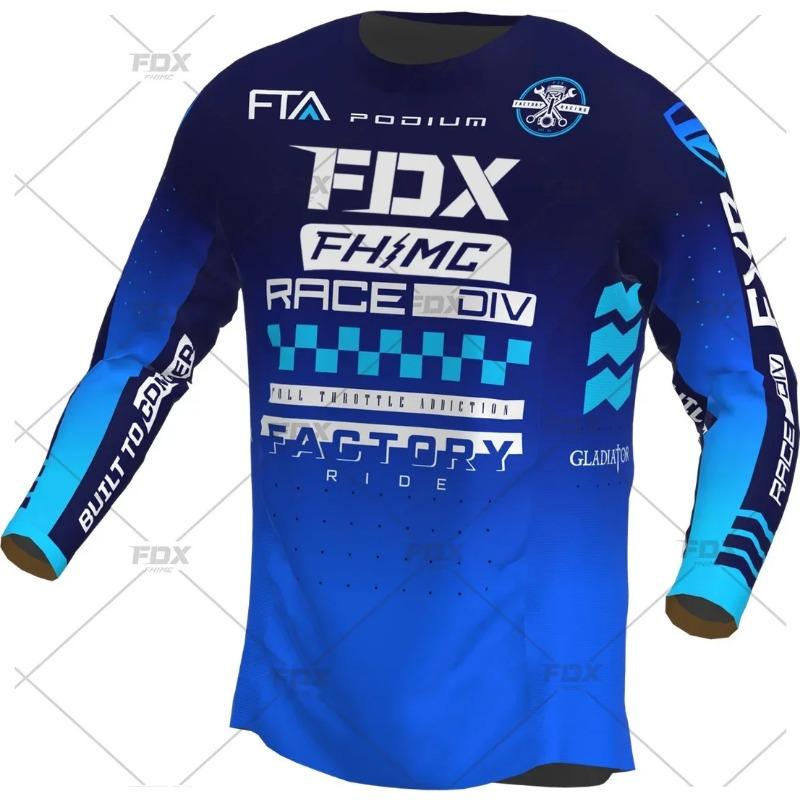 2024 Maglia da Downhill da Corsa Mountain Bike Motocicletta Ciclismo Crossmax Camicia Ciclismo Abbigliamento per Uomo Maglia MTB MX Ranger Fdx DH