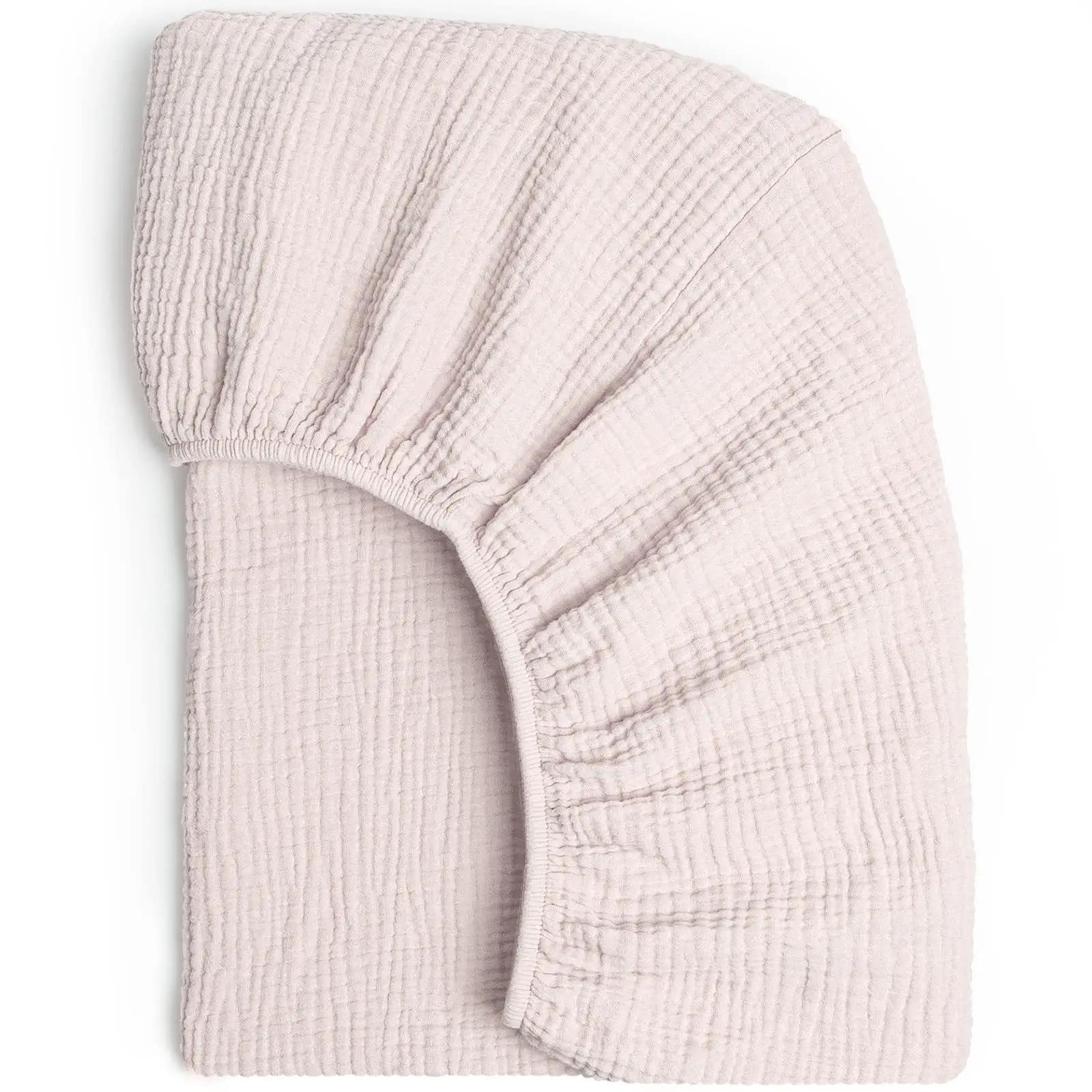 

Детская простыня на резинке, дышащая и хлопковая простыня для коляски, однотонный съемный чехол для младенцев, комфортный отдых