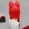 Animal Head Cats Fursuit Cut Mask Plush Cats Headgear Cats Costume for Halloween Masquerade Dress Up Cosplay Party