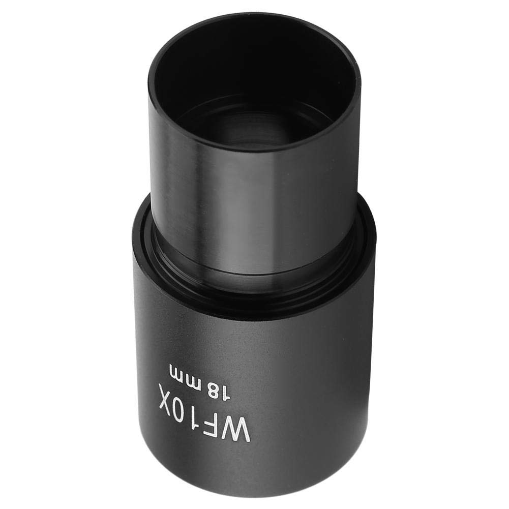 Walfront 10x Microscope Optical Microscope Accessory Biological Microscope Lens Adapter for Mm MA Clamp Meter 10x Wide Angle Eyepiece Interface