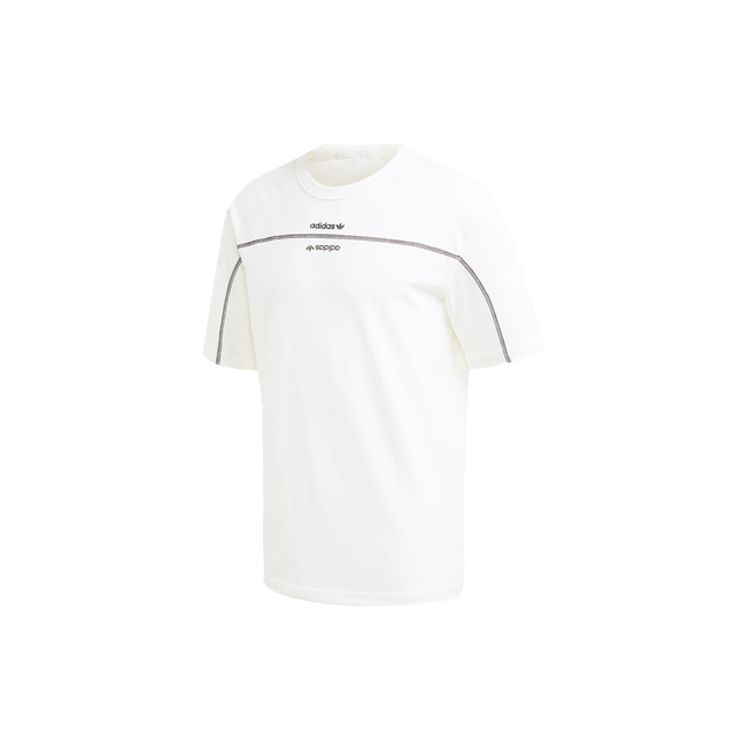 

Adidas Originals Trefoil Short Sleeve T-Shirt Men Tops Off-White GD9289