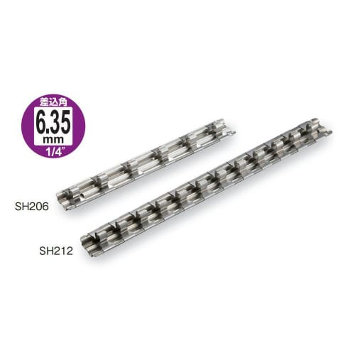TONE Socket Holder HPSH212 Insertion Angle 6.35mm (1/4") 12 Pieces