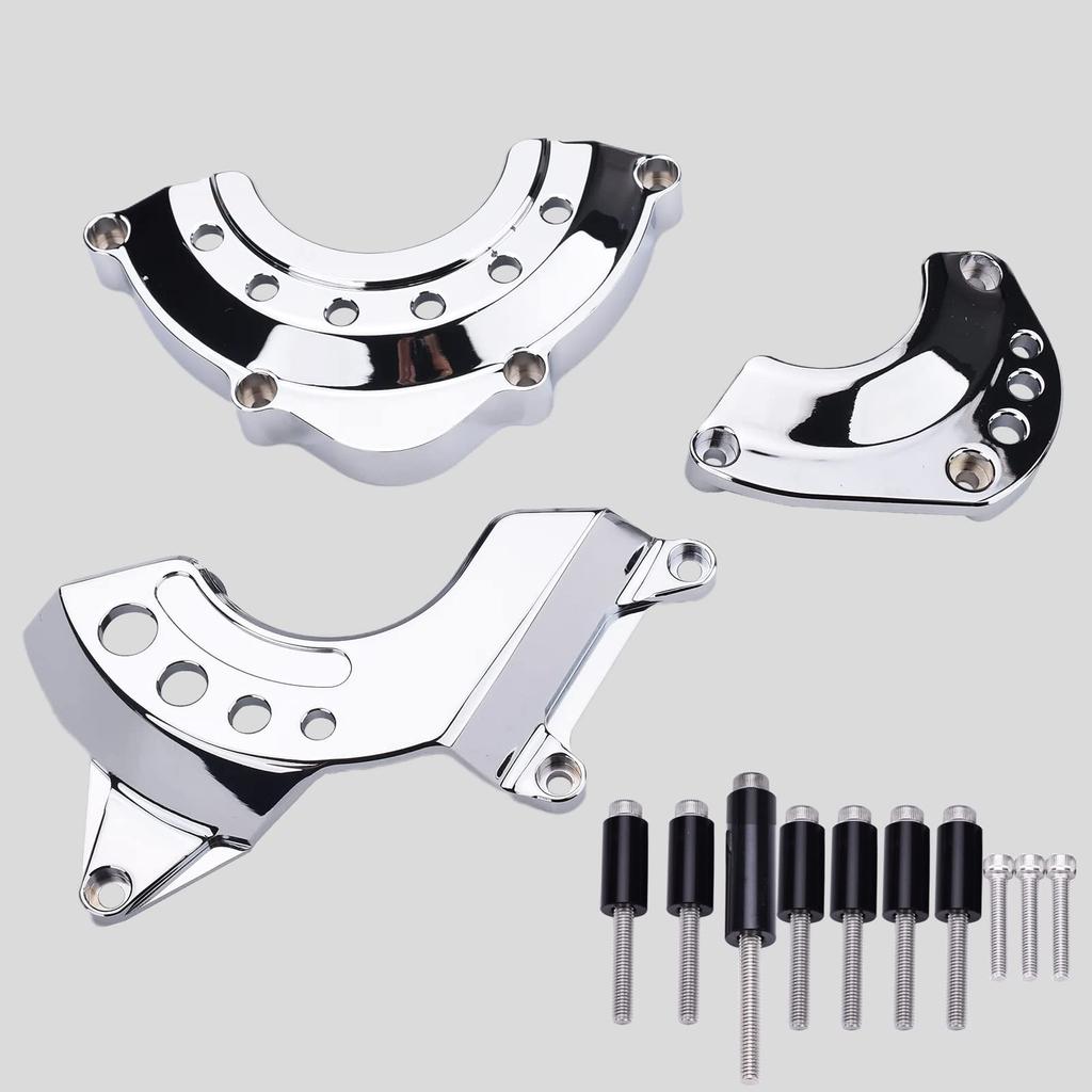 Motorcycle Engine Cover Engine Slider Engine Guard Kawasaki Z900 Z900RS Z900RSCAFE All Models (Color Electroplated Silver)