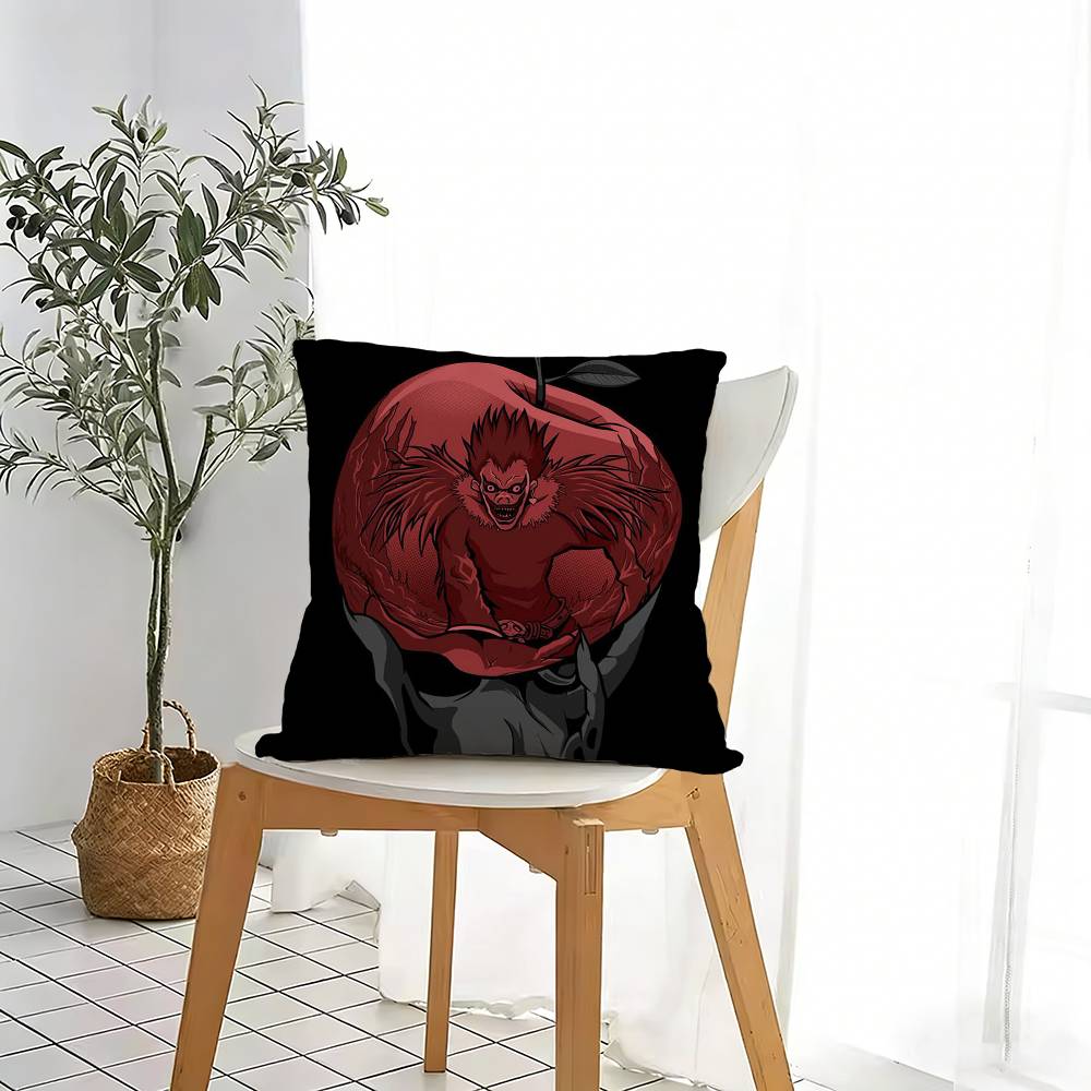 Classic Anime D-Death Note Pillow Case For Sofa Living Room Home Office Decor Protective Cover