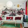 Chinese Style Ink Painting Wall Sticker Self Adhesive Removable Wall Decorative Decal PVC Multicolor Wallpaper