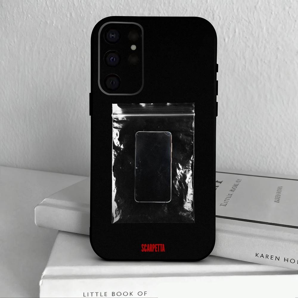 TV Series Scarpetta Phone Case For Samsung S25,24,23,22,30,21,10,9,Ultra,Plus,Lite,FE,4,5 G Soft Black Case