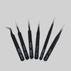 ESD Anti-static Stainless Steel Tweezers: High Precision Pointed, Straight, Round, Bent Head for DIY Electronic Accessories.