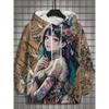 Fashion Anime Printed Men's Hoodies Autumn Hoodies Casual Sweatshirts Women's Hoodies Tops Outdoor Street Sweatshirts