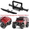 Cnc Aluminum Front Rear Winch Bumper Set For 1/10 Rc Crawler Traxxas Trx-4